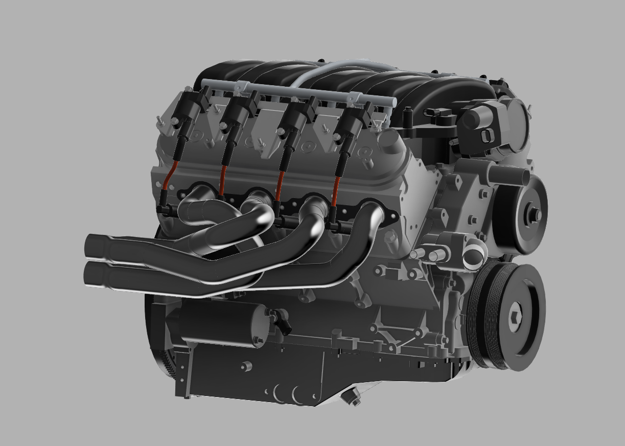 LS Tri-Y交叉排气_集管 v2 &amp; v3